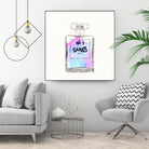 N.1 Cares Perfume-Watercolor by Oriana Cordero on GIANT ART - fuchsia digital drawing