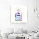 N.1 Cares Perfume-Watercolor by Oriana Cordero on GIANT ART - fuchsia digital drawing