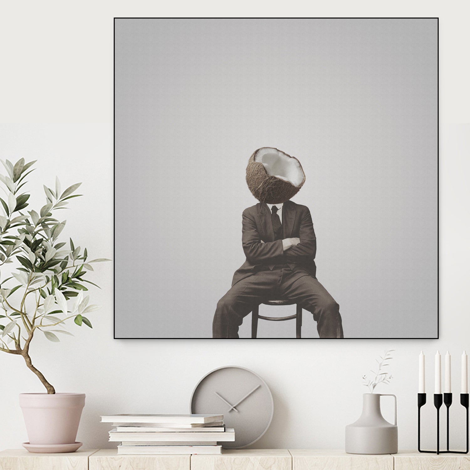 Coconut Mugshot by Isa Valimaki on GIANT ART - brown photo manipulation