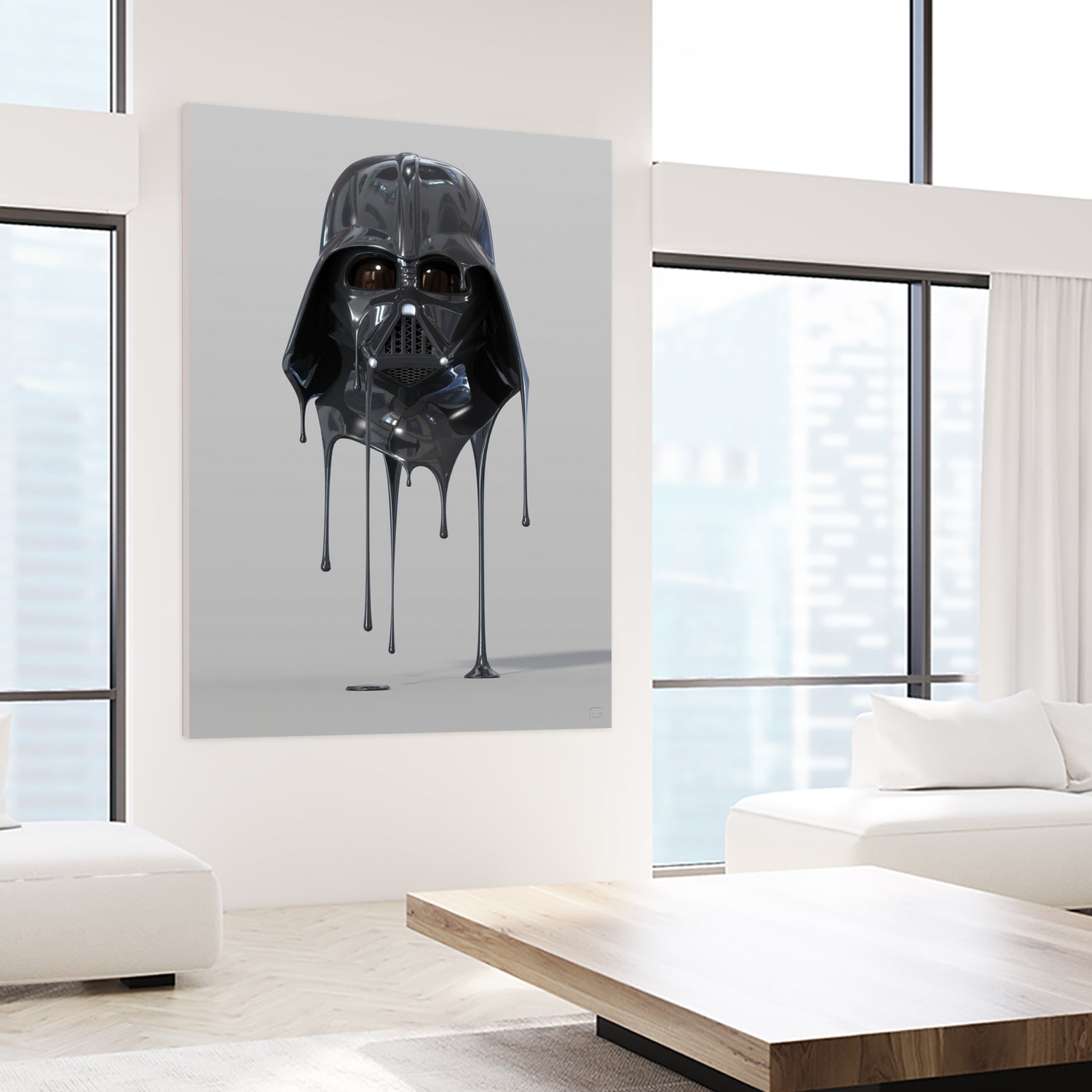 Darth Vader Melting by Urbano Rodriguez on GIANT ART - black 3d art