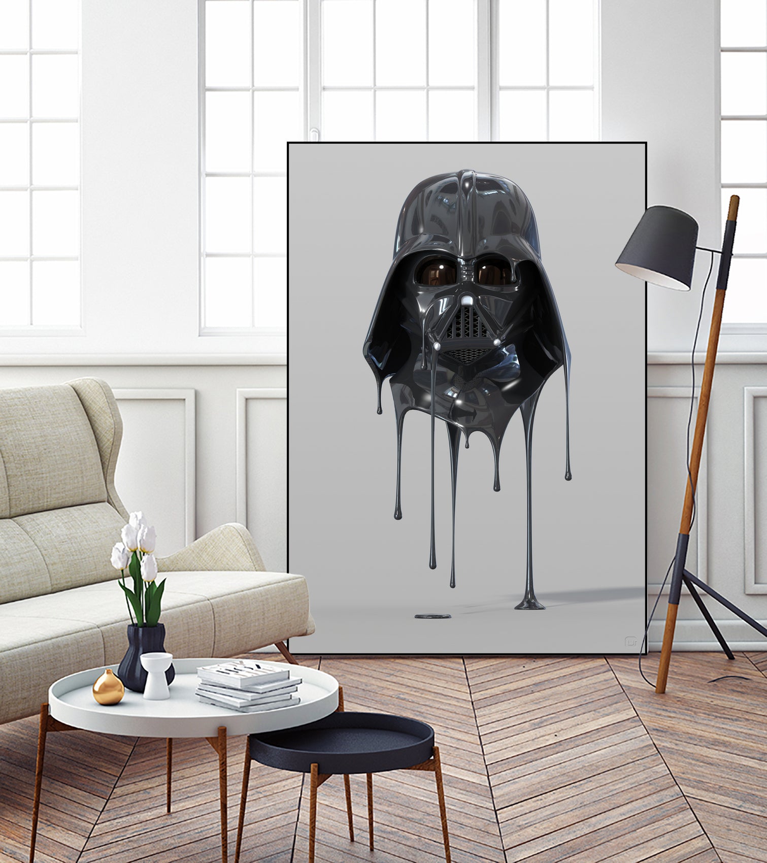 Darth Vader Melting by Urbano Rodriguez on GIANT ART - black 3d art