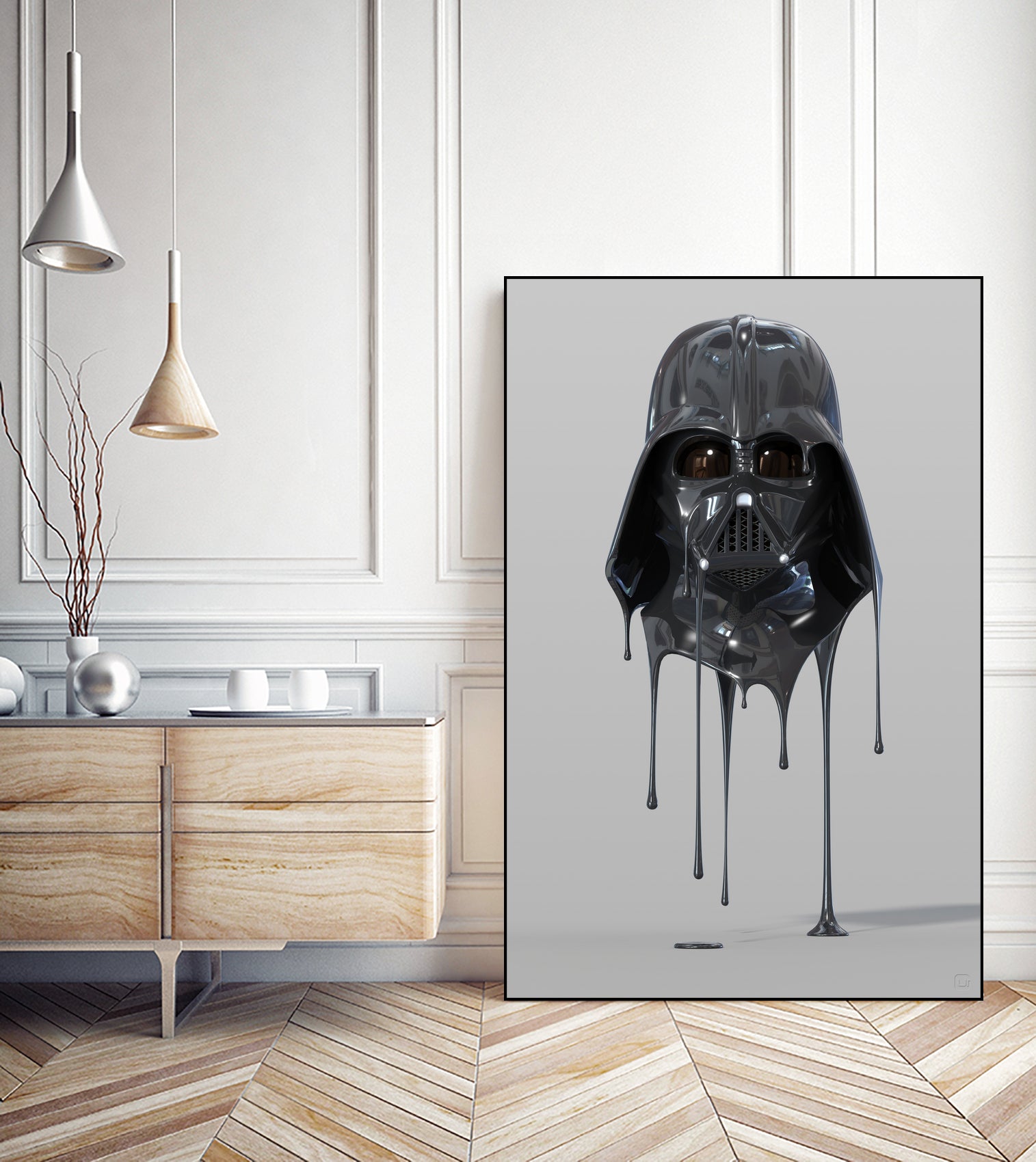 Darth Vader Melting by Urbano Rodriguez on GIANT ART - black 3d art