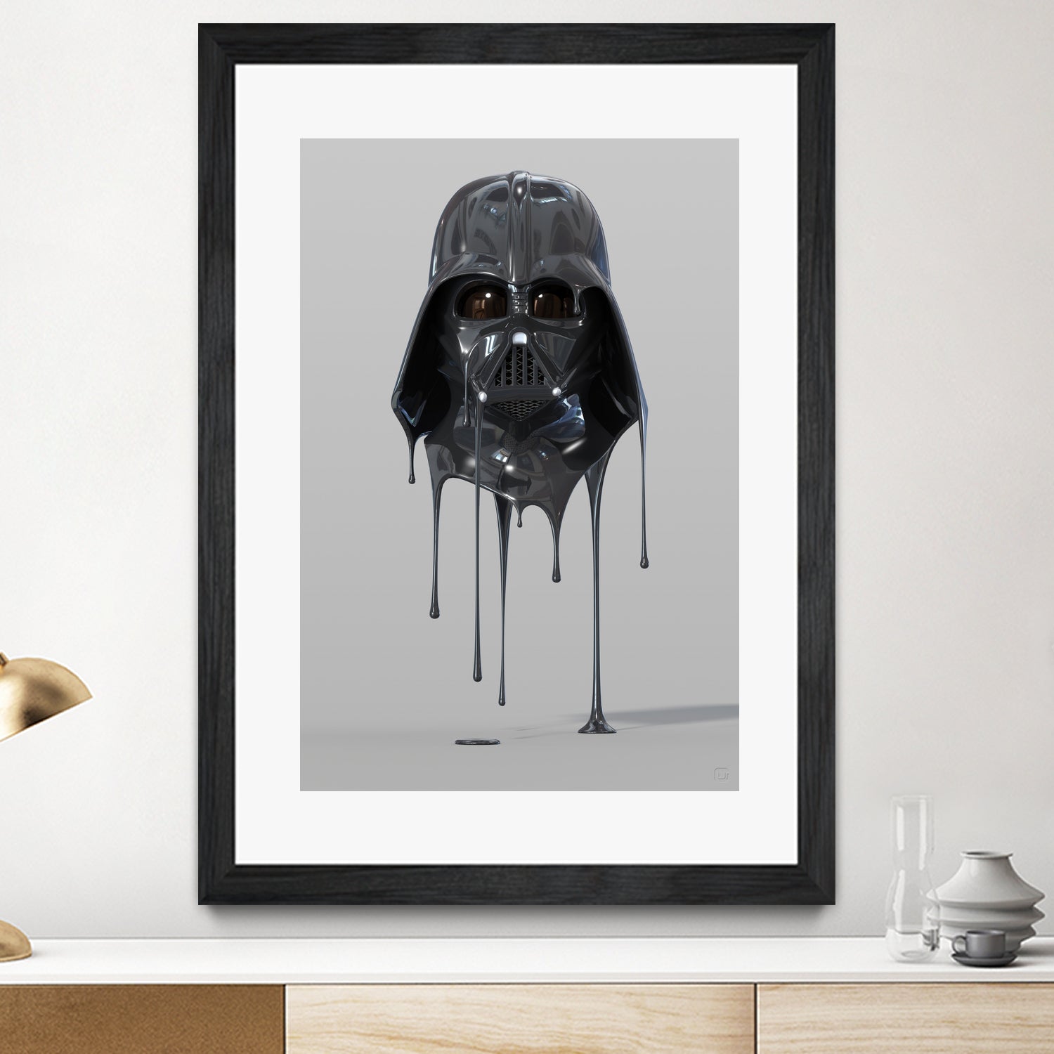 Darth Vader Melting by Urbano Rodriguez on GIANT ART - black 3d art