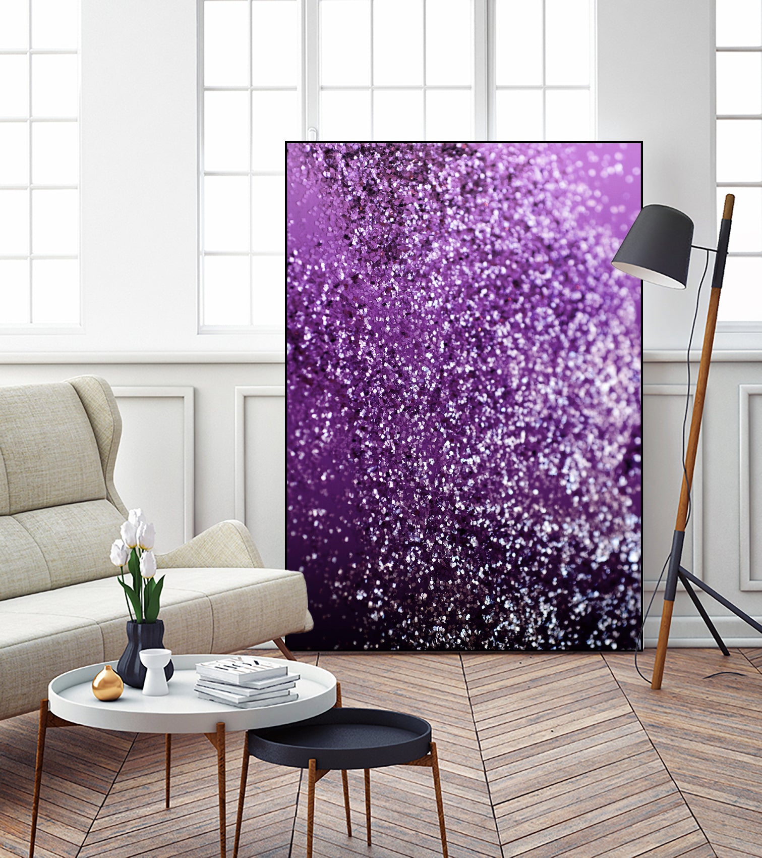 Purple Glitter #1 #decor #art by Anita & Bella Jantz on GIANT ART - fuchsia photo manipulation