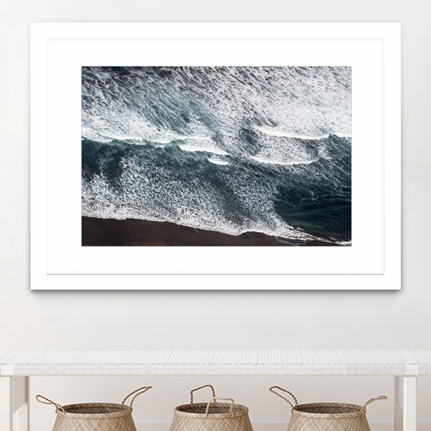 Atlantic Ocean Aerial 1 by Anitas Bellas Art on GIANT ART - coastal