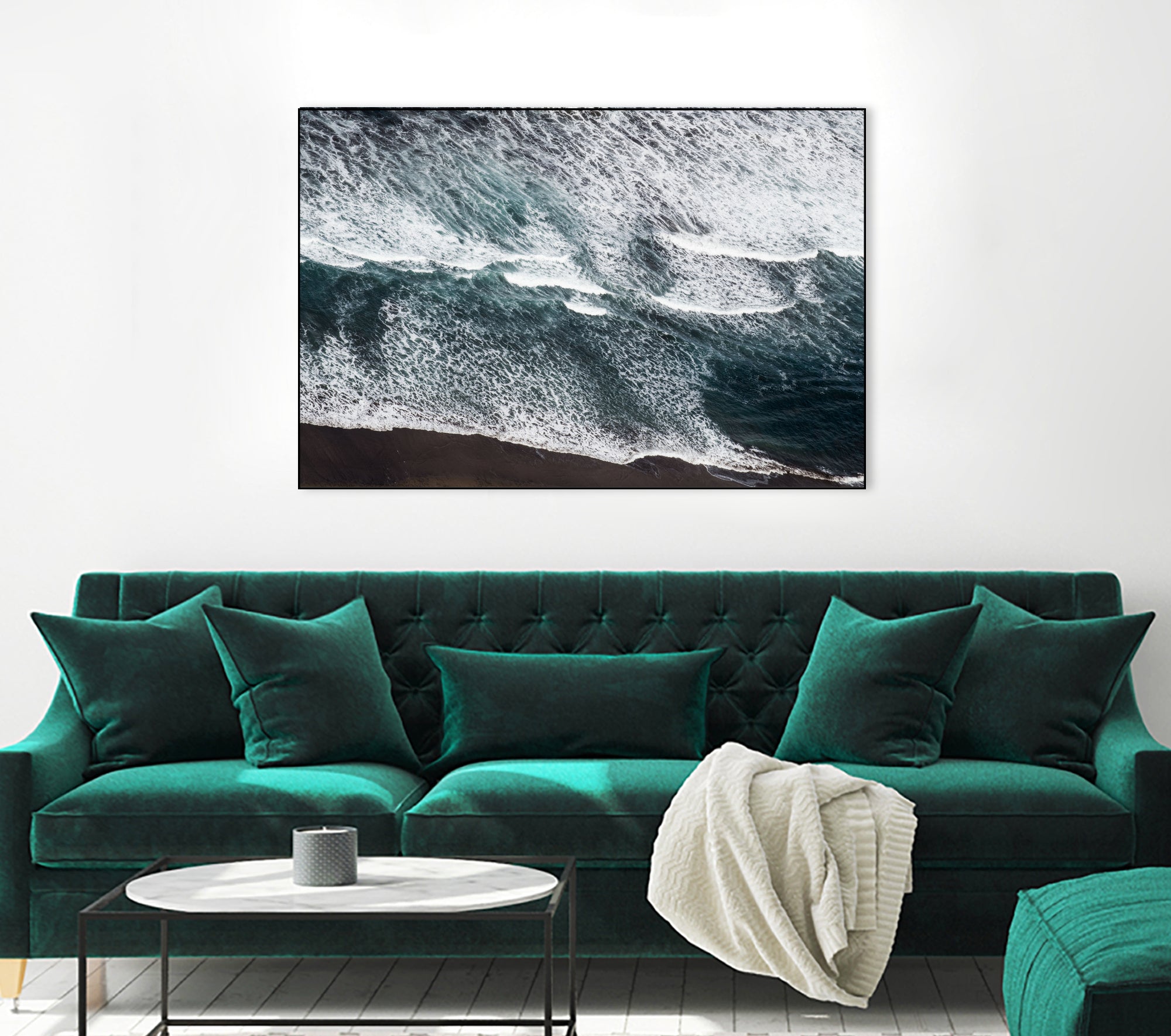 Atlantic Ocean Aerial 1 by Anitas Bellas Art on GIANT ART - coastal