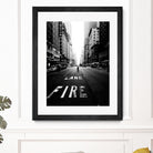 Lane fire by Dmitry Belov on GIANT ART - black photo manipulation