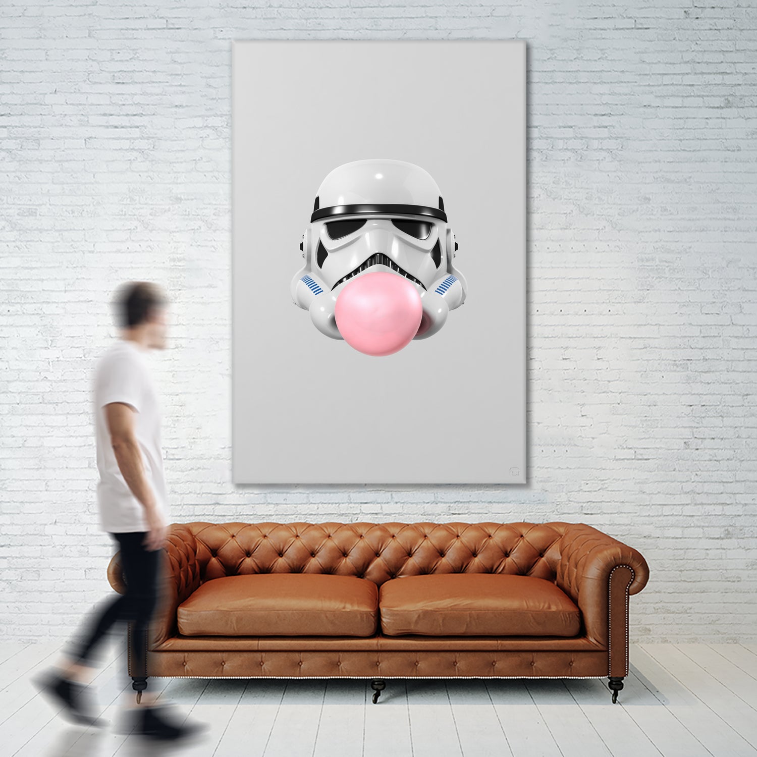 Stormtrooper Bubblegum by Urbano Rodriguez on GIANT ART - white 3d art