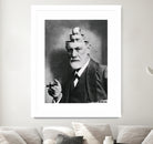 Sigmund Freud by Luca Mendieta on GIANT ART - white photo manipulation