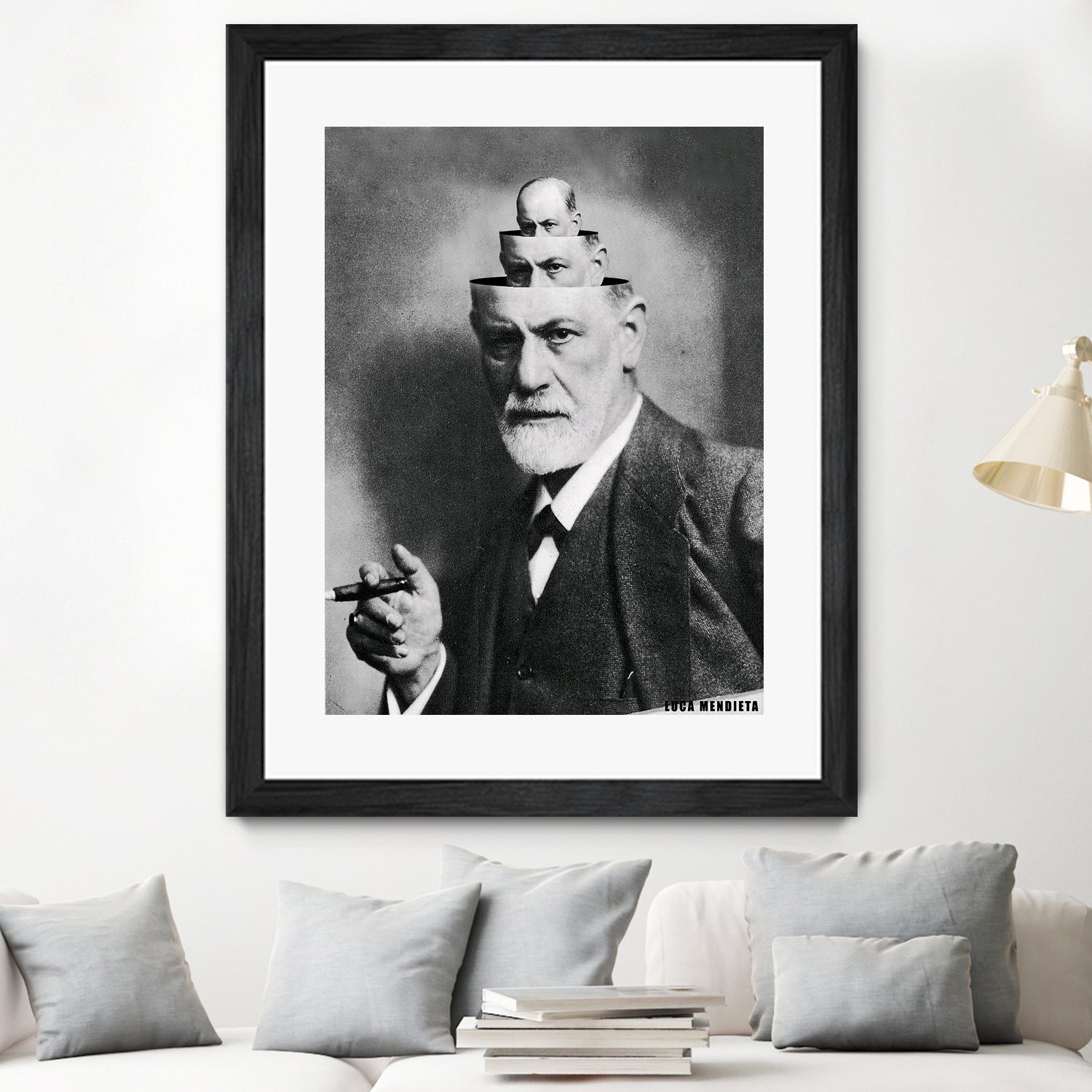 Sigmund Freud by Luca Mendieta on GIANT ART - white photo manipulation