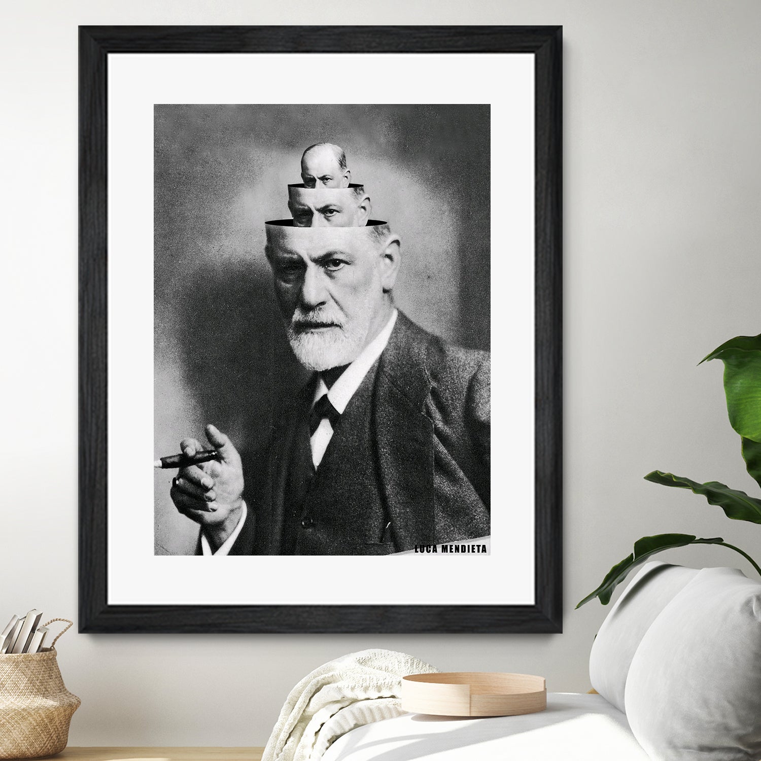 Sigmund Freud by Luca Mendieta on GIANT ART - white photo manipulation