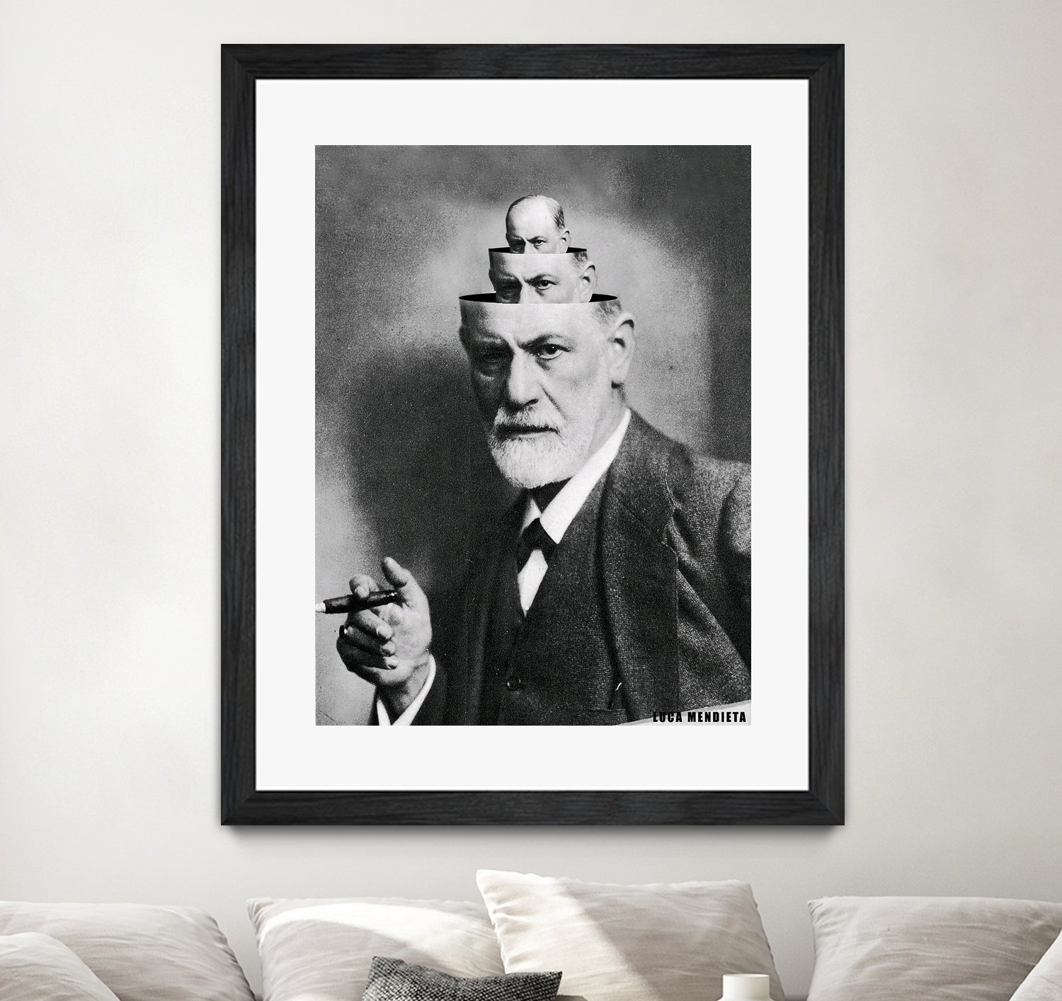 Sigmund Freud by Luca Mendieta on GIANT ART - white photo manipulation