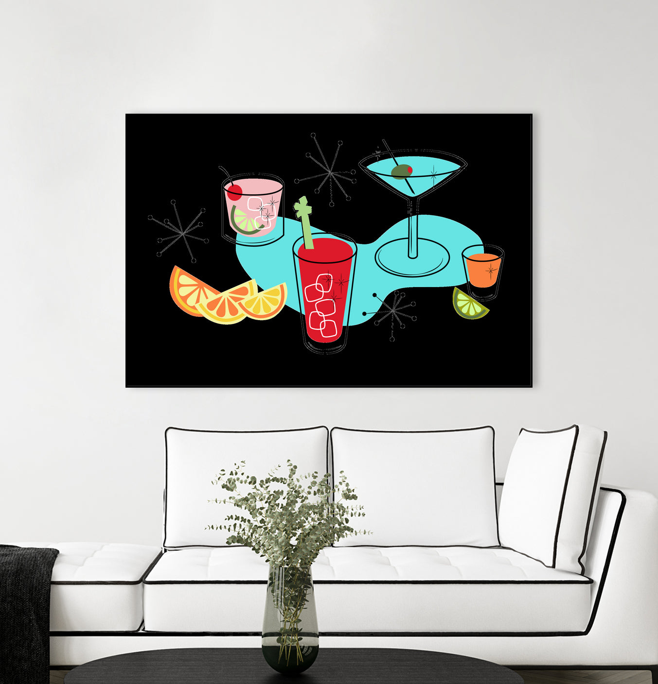 Cabo Cocktails by AMY MAXWELL on GIANT ART - red digital drawing