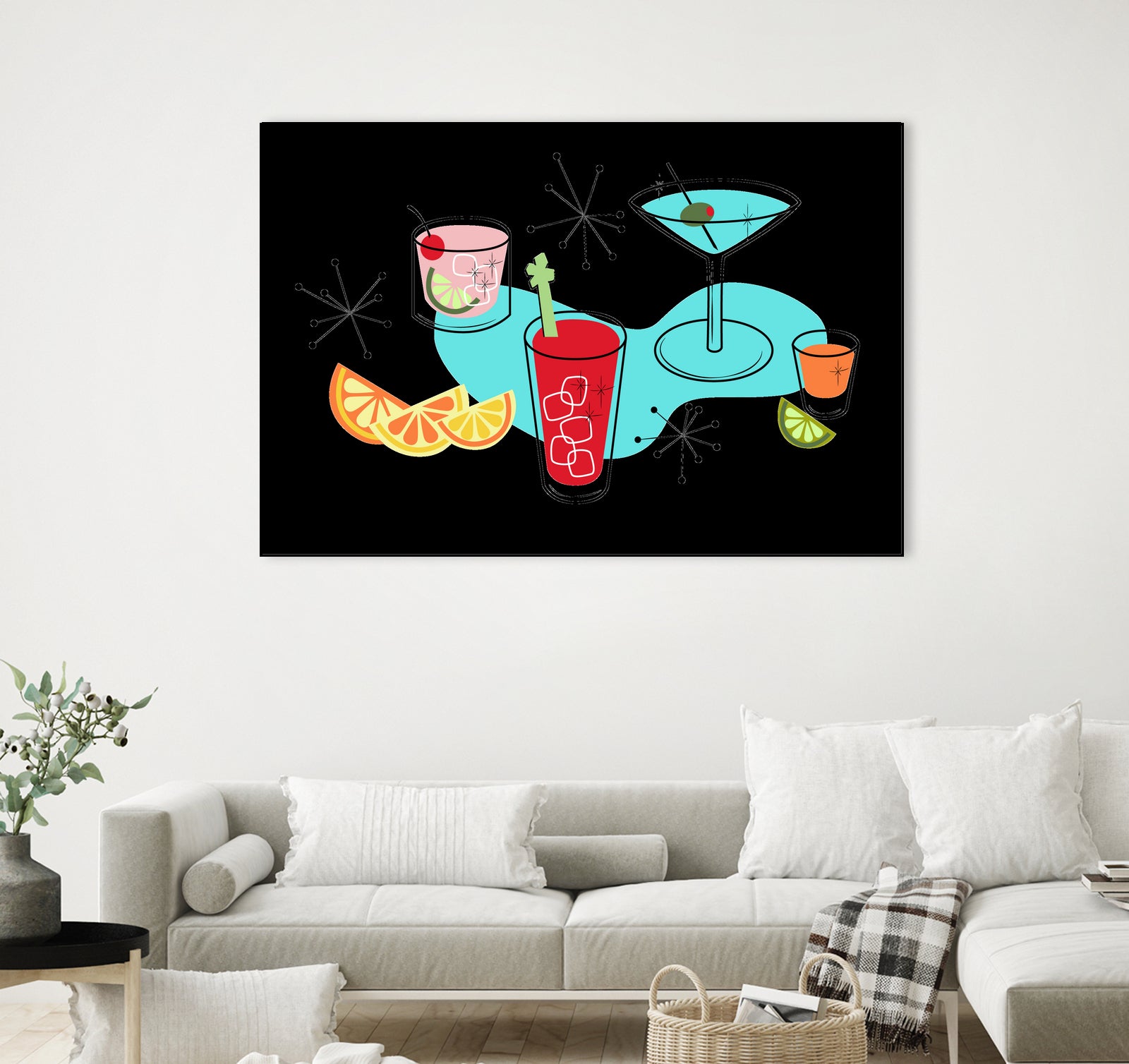 Cabo Cocktails by AMY MAXWELL on GIANT ART - red digital drawing