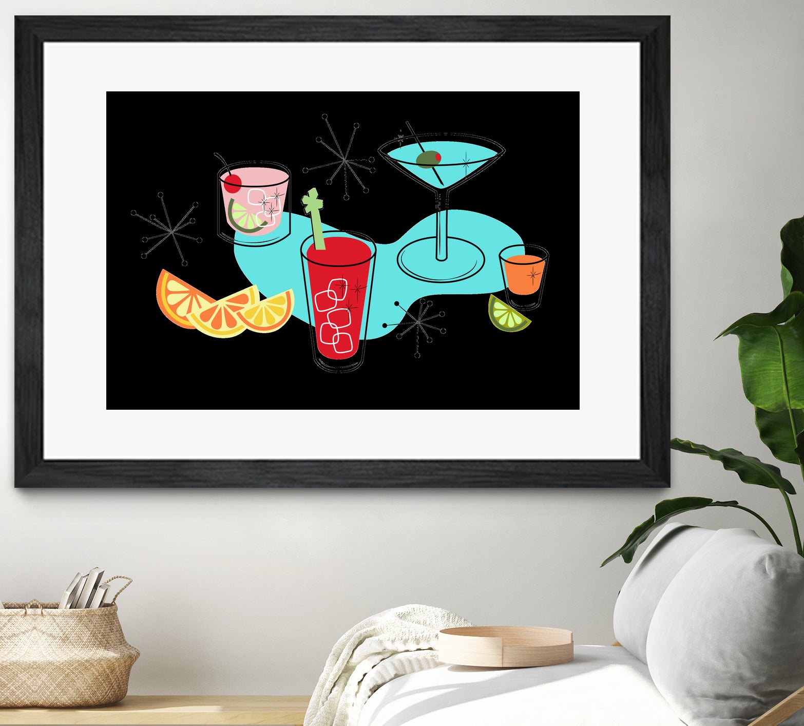 Cabo Cocktails by AMY MAXWELL on GIANT ART - red digital drawing