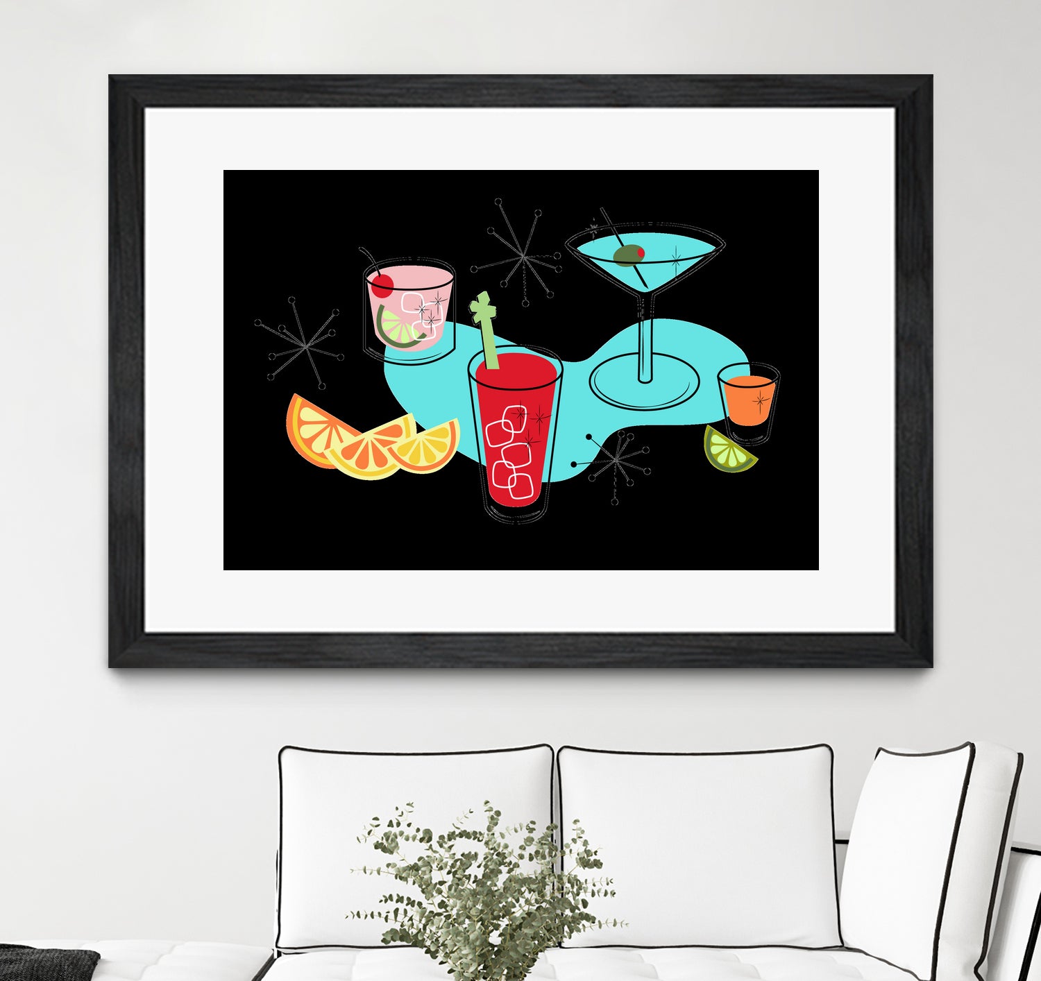 Cabo Cocktails by AMY MAXWELL on GIANT ART - red digital drawing