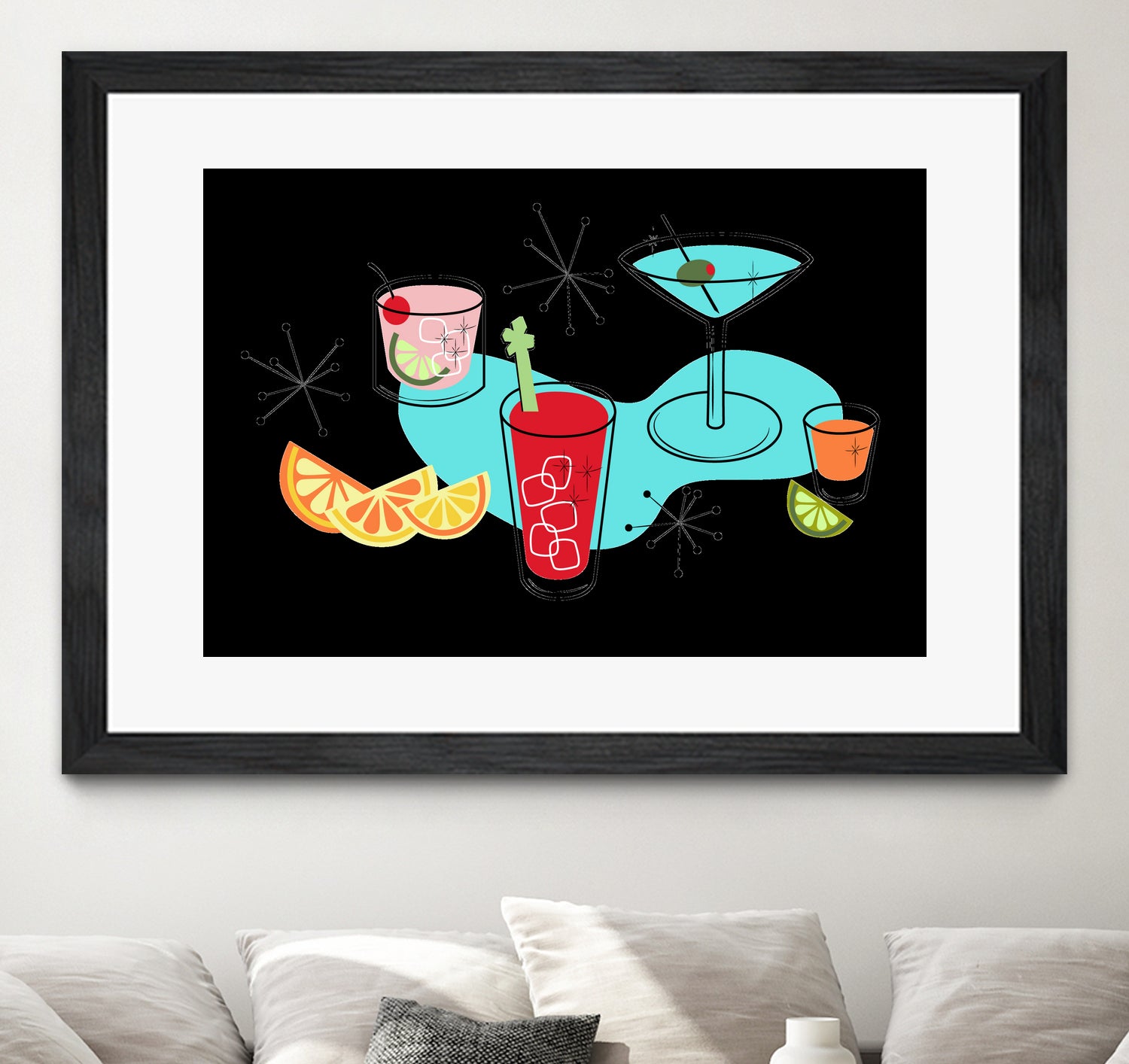 Cabo Cocktails by AMY MAXWELL on GIANT ART - red digital drawing