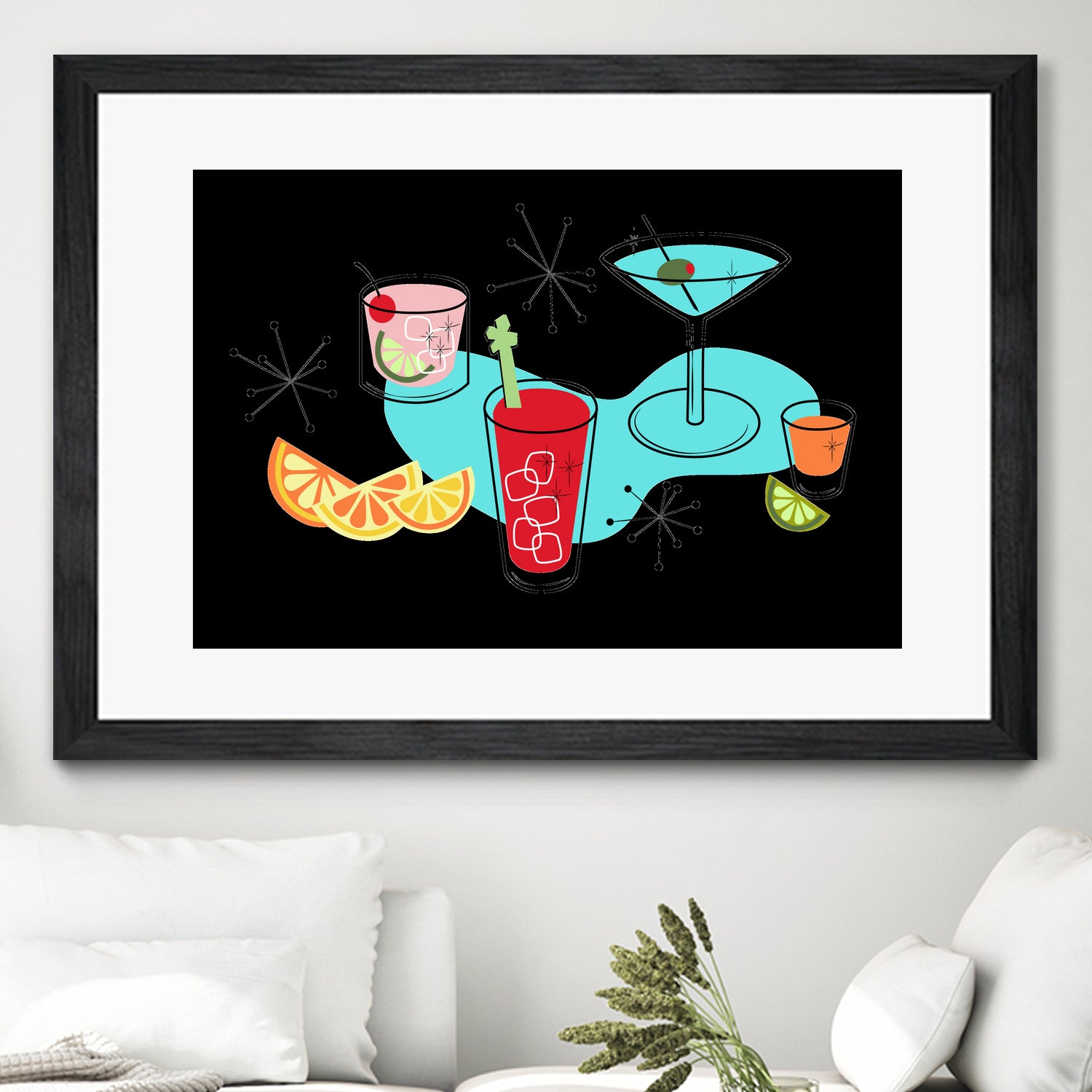 Cabo Cocktails by AMY MAXWELL on GIANT ART - red digital drawing