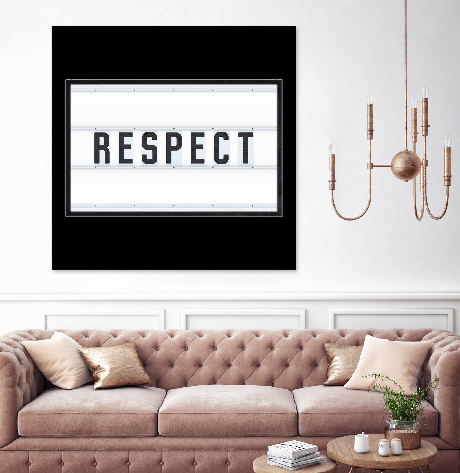 RESPECT – Light Box by Art Frankenberg on GIANT ART - white typography