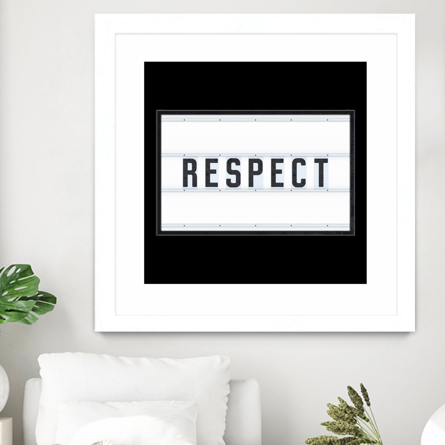 RESPECT – Light Box by Art Frankenberg on GIANT ART - white typography