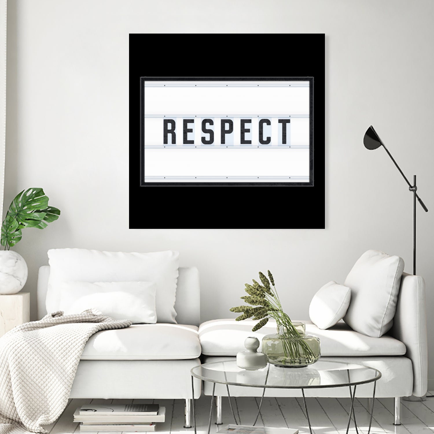 RESPECT – Light Box by Art Frankenberg on GIANT ART - white typography