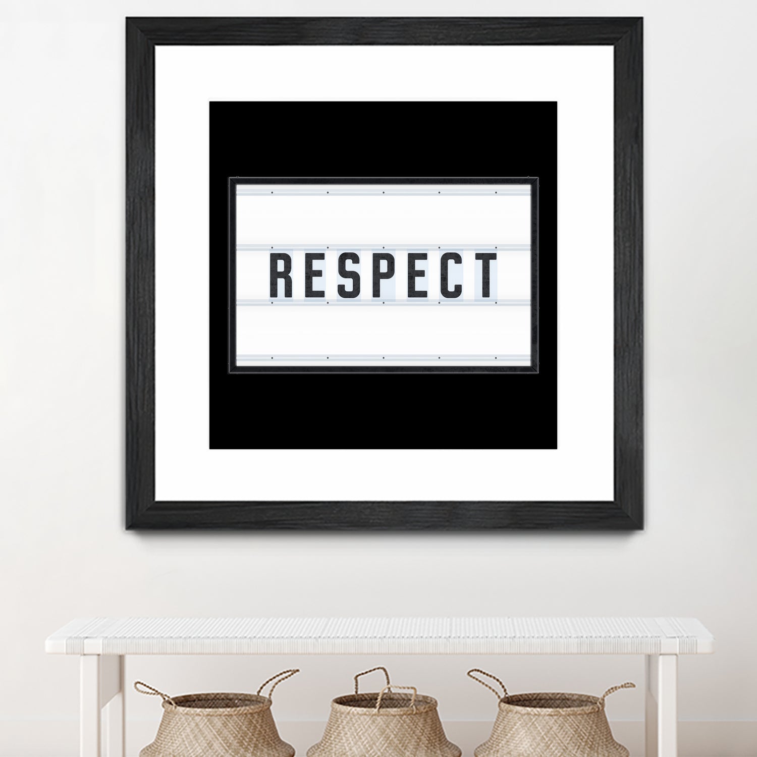 RESPECT – Light Box by Art Frankenberg on GIANT ART - white typography