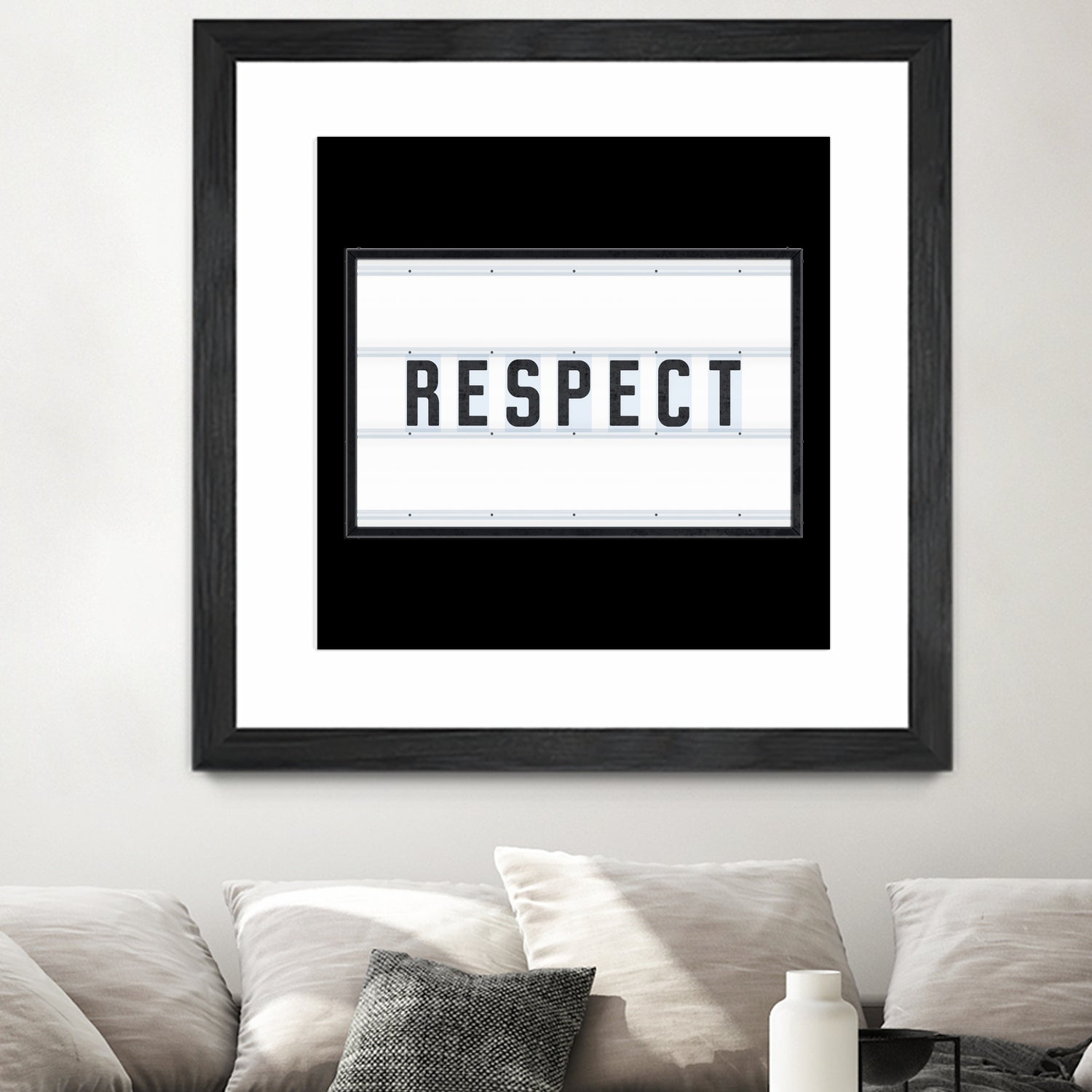 RESPECT – Light Box by Art Frankenberg on GIANT ART - white typography