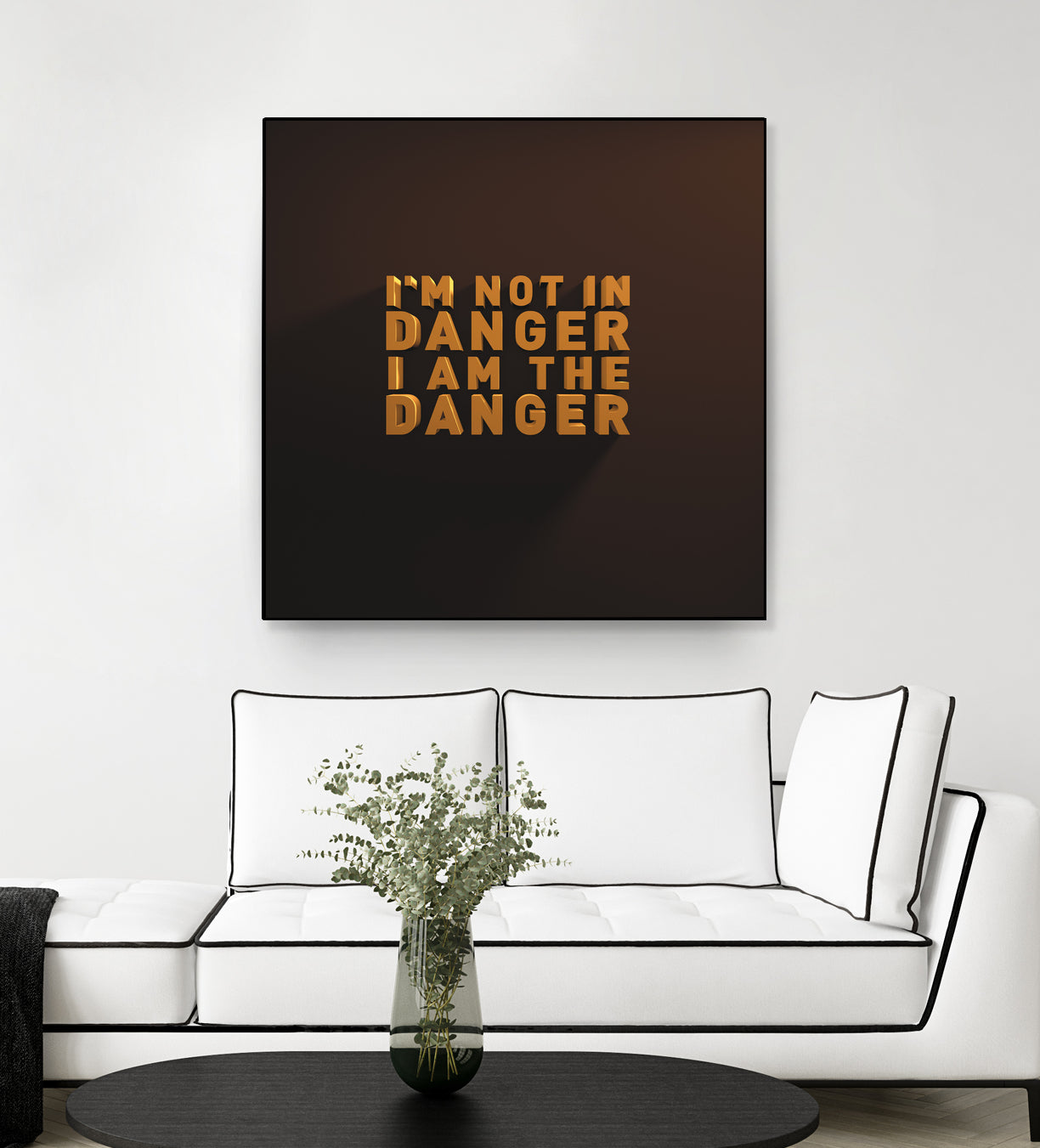 I'm not in danger. I am the danger. by Fábio Vita on GIANT ART - black 3d art