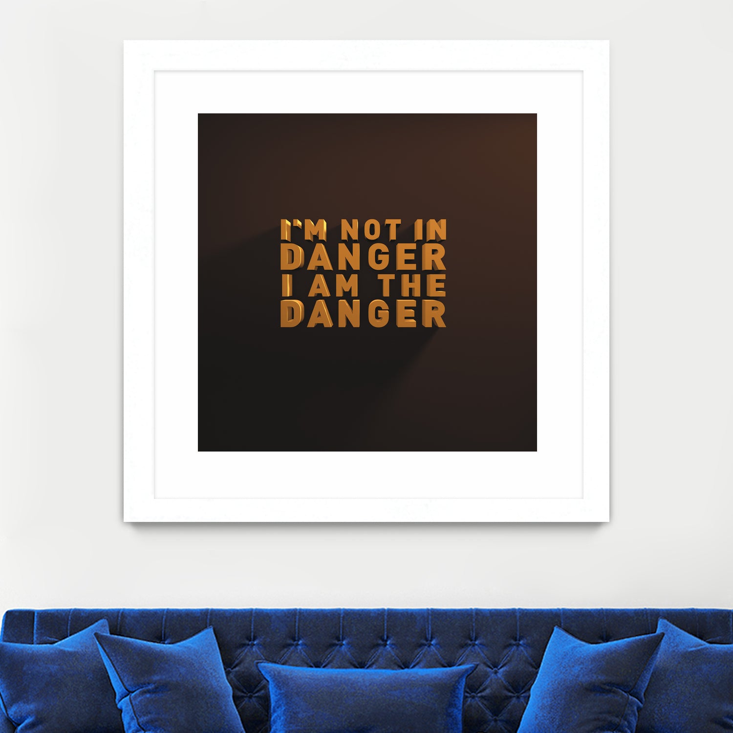 I'm not in danger. I am the danger. by Fábio Vita on GIANT ART - black 3d art