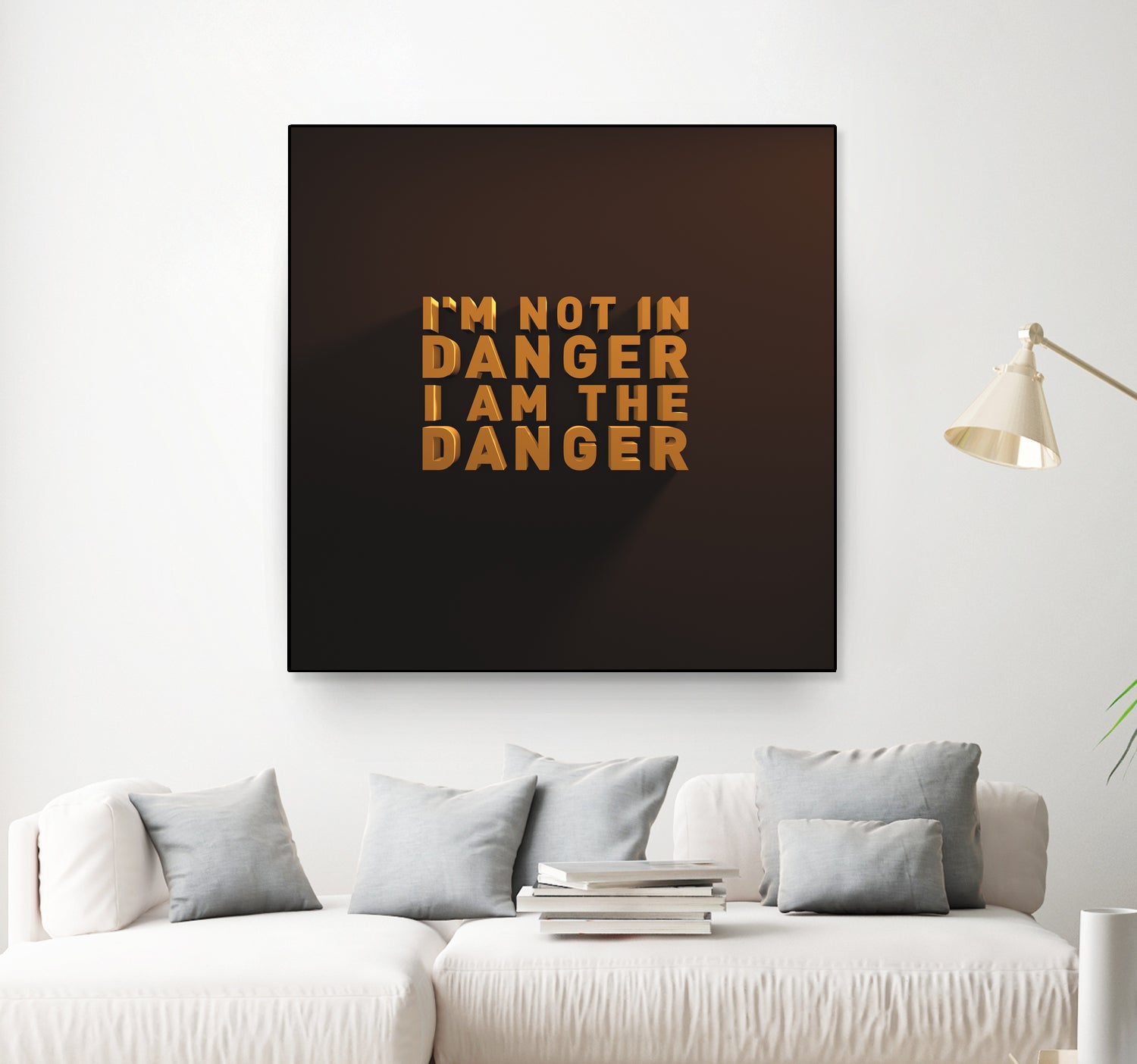 I'm not in danger. I am the danger. by Fábio Vita on GIANT ART - black 3d art