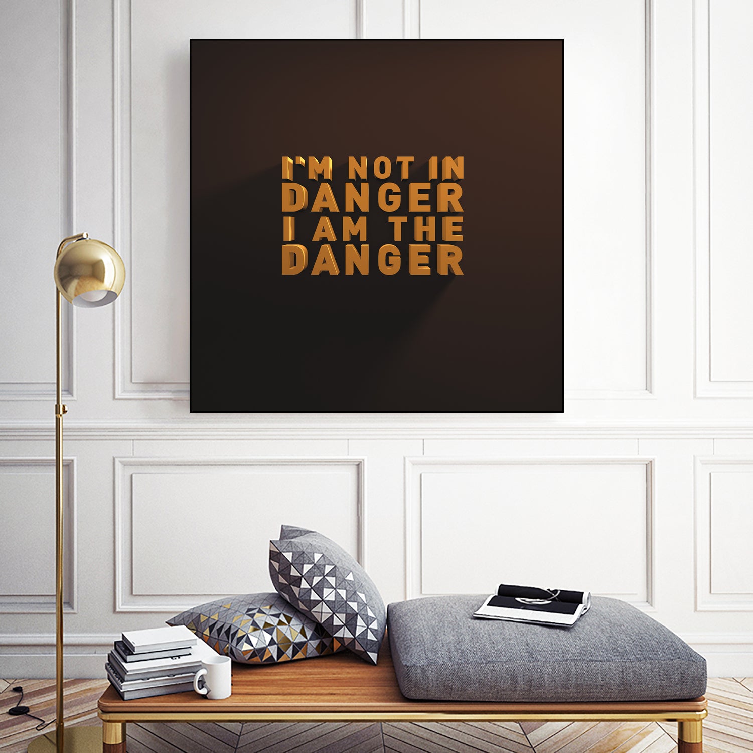 I'm not in danger. I am the danger. by Fábio Vita on GIANT ART - black 3d art