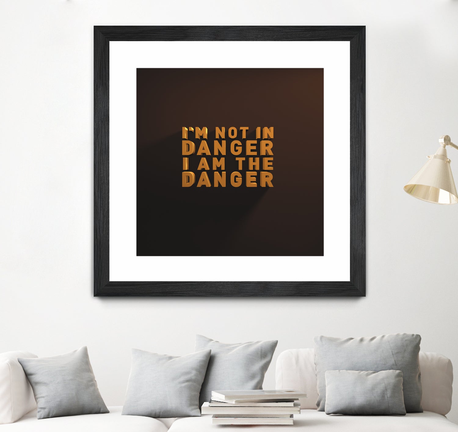 I'm not in danger. I am the danger. by Fábio Vita on GIANT ART - black 3d art