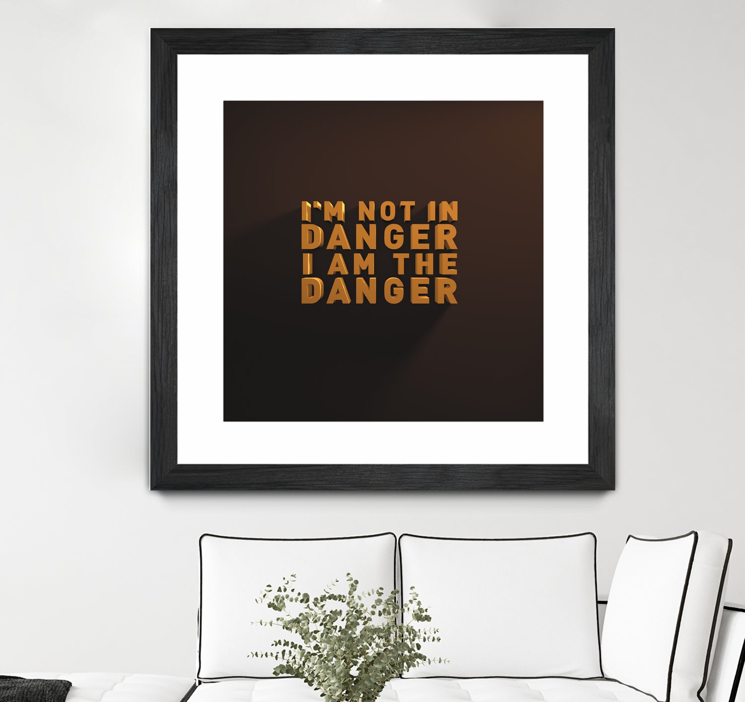 I'm not in danger. I am the danger. by Fábio Vita on GIANT ART - black 3d art