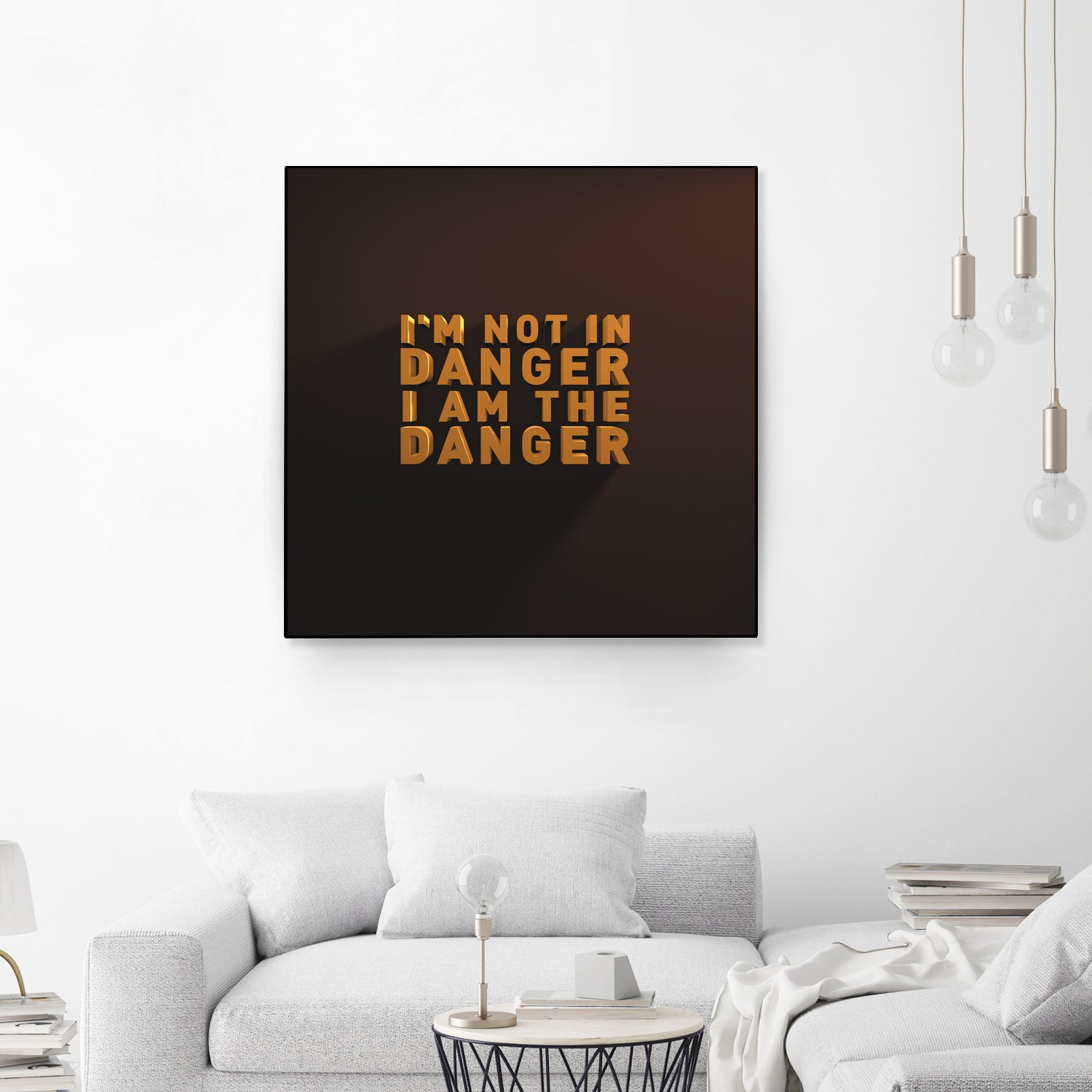 I'm not in danger. I am the danger. by Fábio Vita on GIANT ART - black 3d art