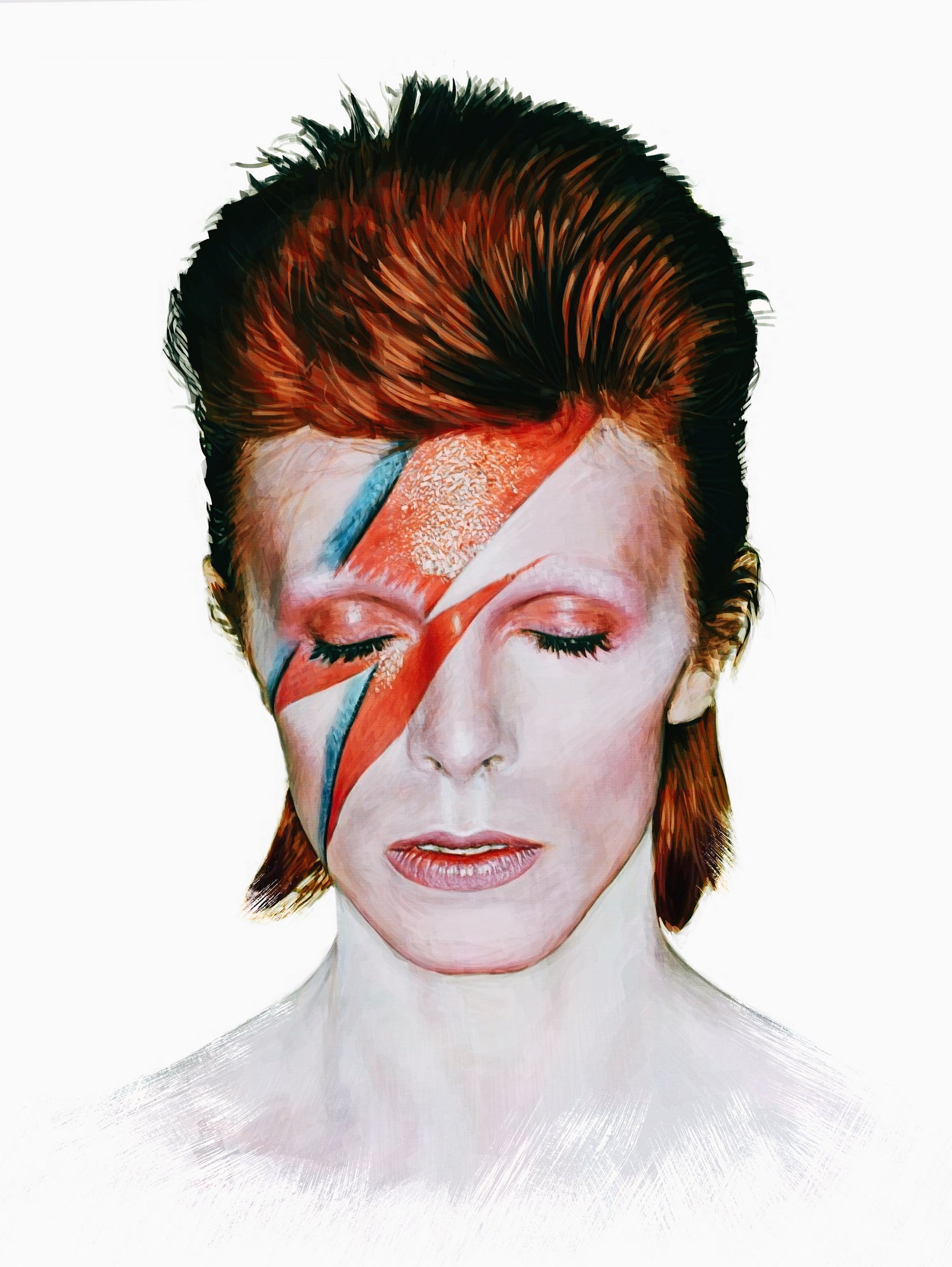 David Bowie Tribute Final by Antoine Dutilh on GIANT ART - white digital painting