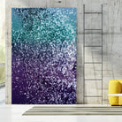 Aqua Purple Ombre Glitter #1 #decor #art by Anita & Bella Jantz on GIANT ART - blue photo manipulation