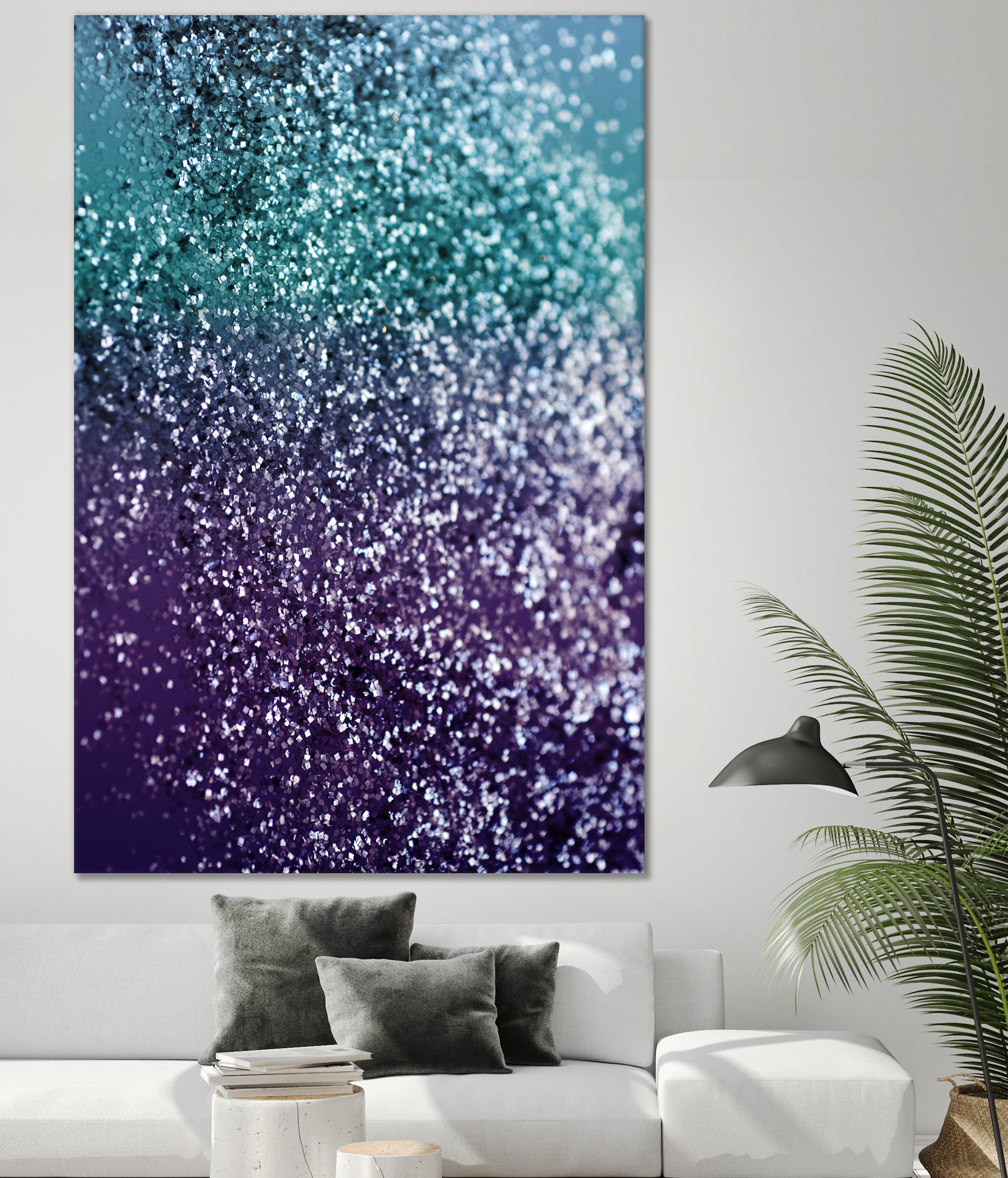 Aqua Purple Ombre Glitter #1 #decor #art by Anita & Bella Jantz on GIANT ART - blue photo manipulation