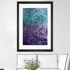 Aqua Purple Ombre Glitter #1 #decor #art by Anita & Bella Jantz on GIANT ART - blue photo manipulation