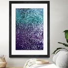 Aqua Purple Ombre Glitter #1 #decor #art by Anita & Bella Jantz on GIANT ART - blue photo manipulation