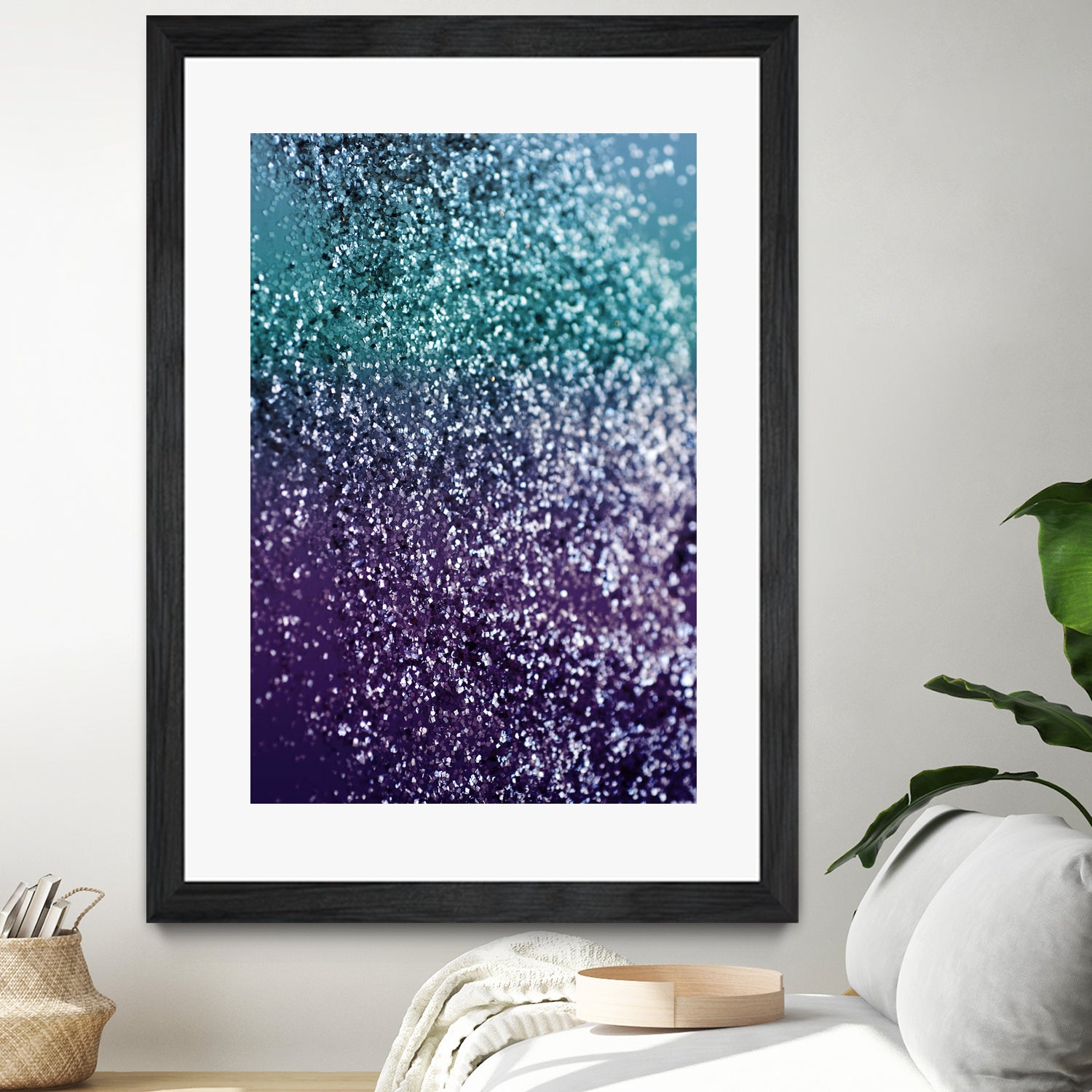 Aqua Purple Ombre Glitter #1 #decor #art by Anita & Bella Jantz on GIANT ART - blue photo manipulation