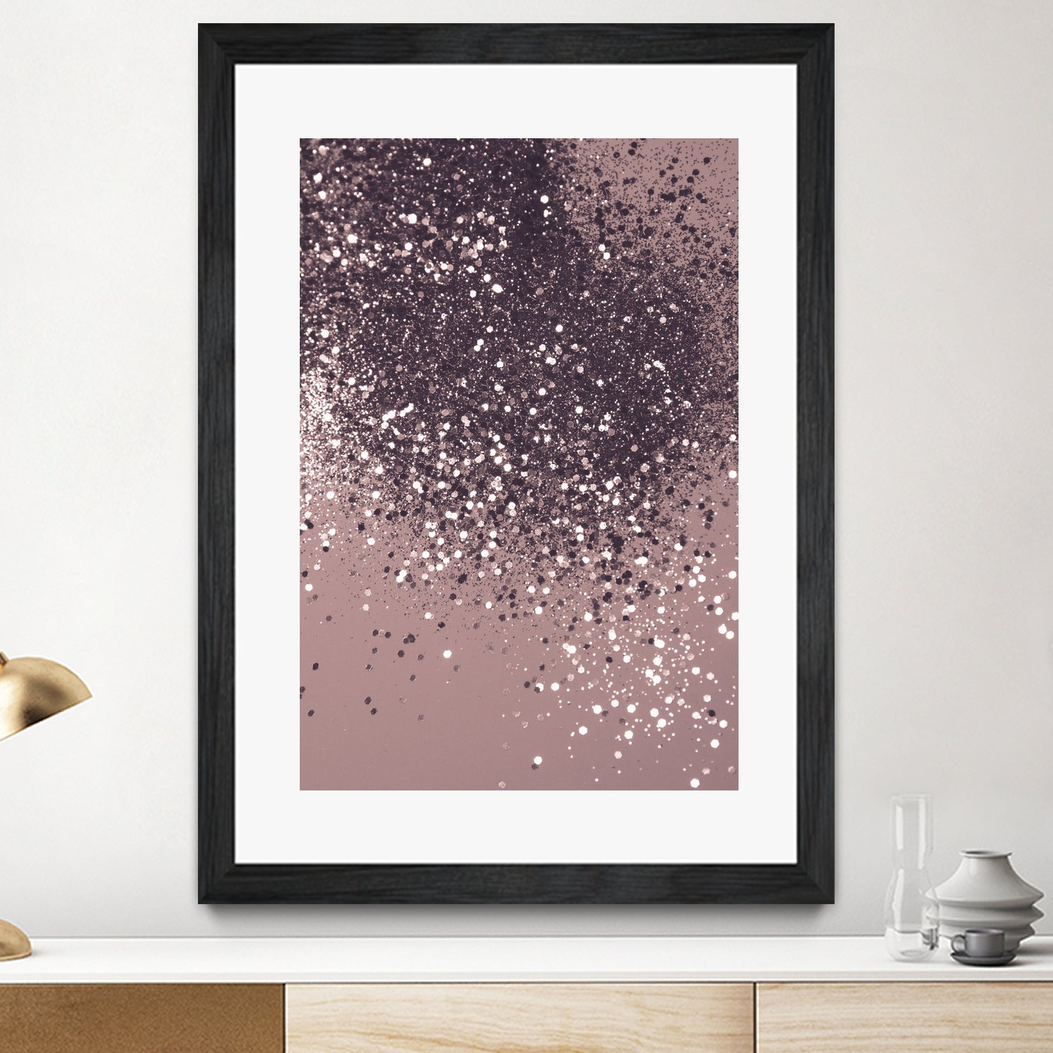 Sparkling Mauve Lady Glitter #3 #shiny #decor #art by Anita & Bella Jantz on GIANT ART - fuchsia photo manipulation