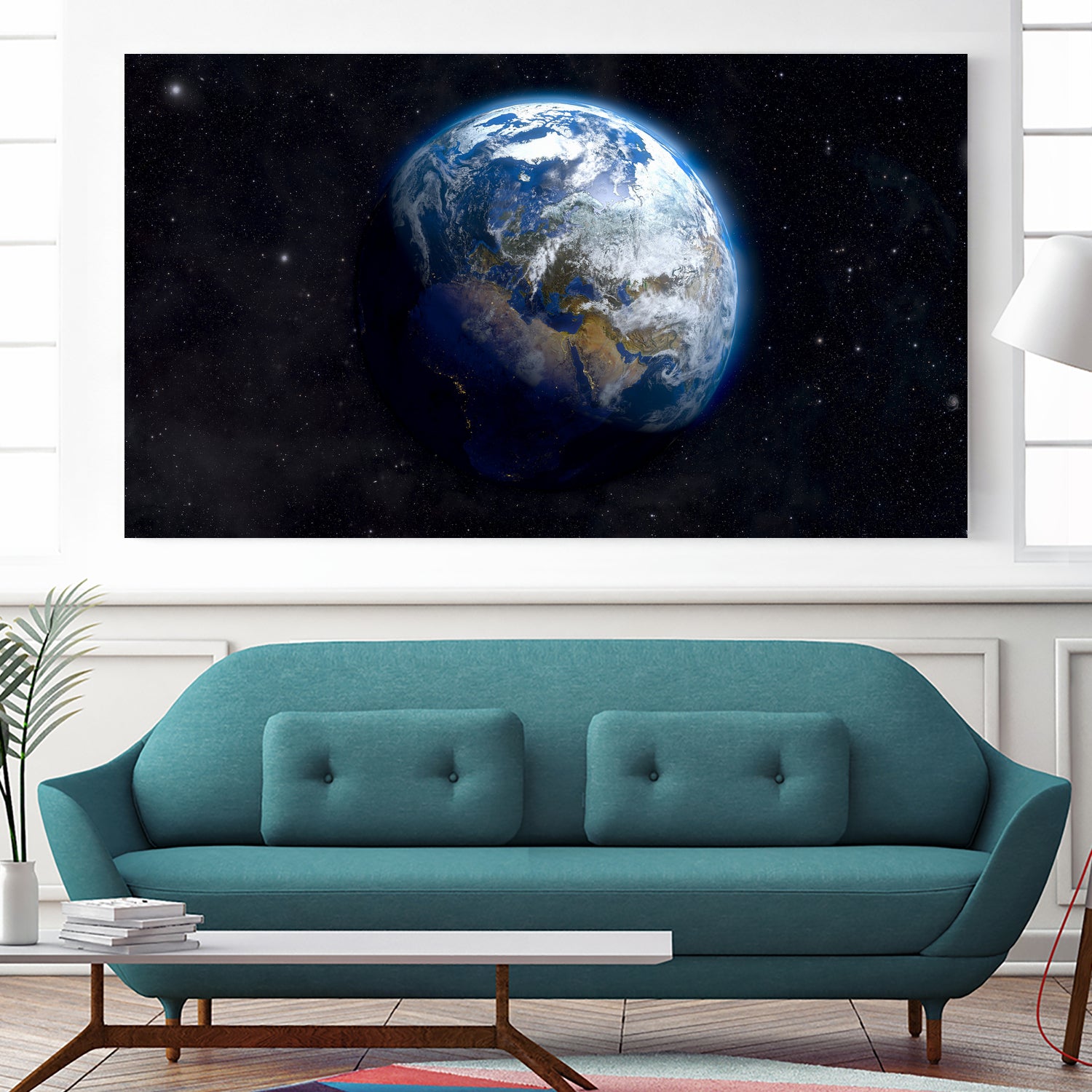 Planet Earth by Mikhail Zhirnov on GIANT ART - blue digital painting