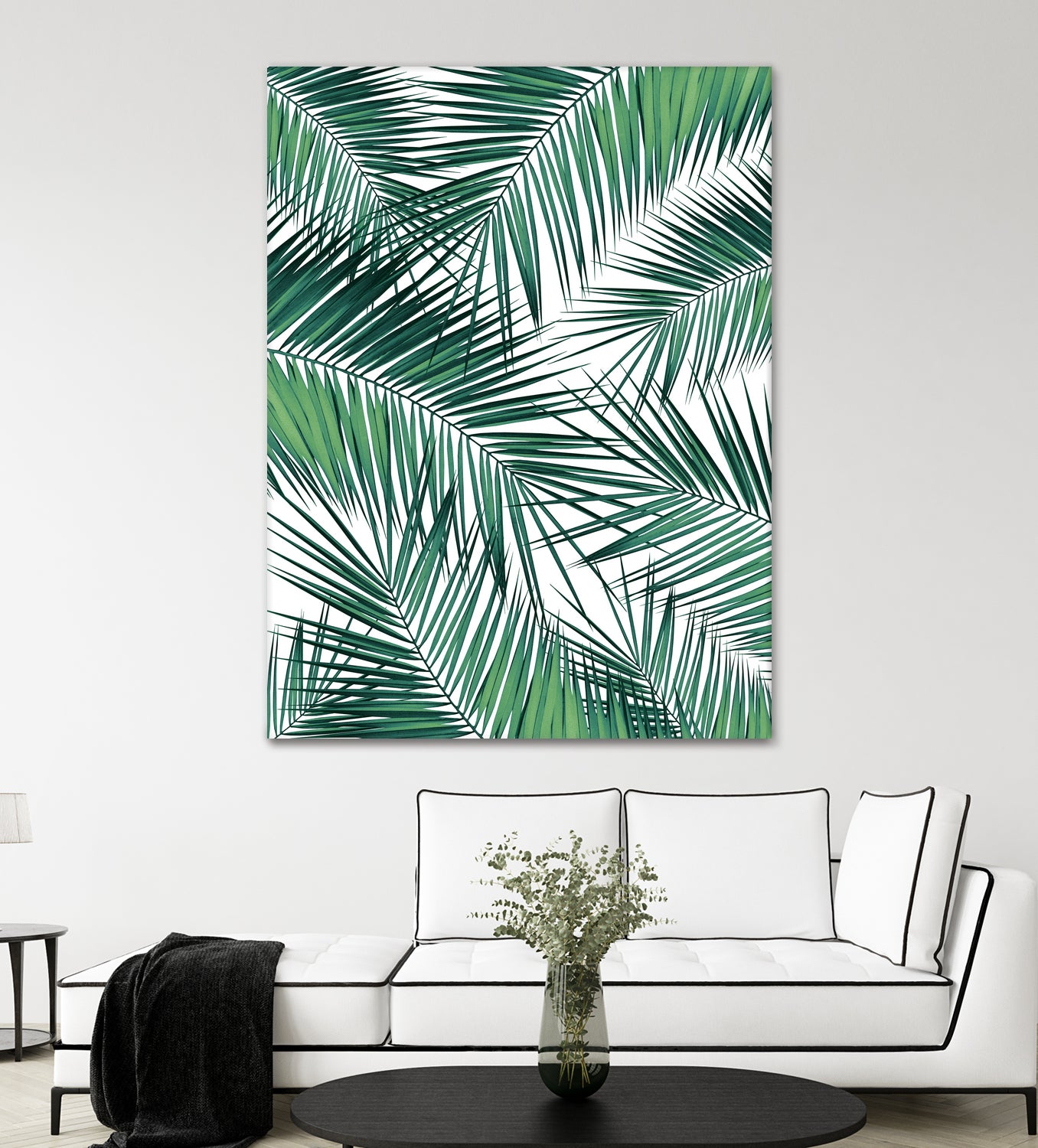 Palm Leaves - Green Cali Vibes #2 #tropical #decor #art by Anita & Bella Jantz on GIANT ART - green photo illustration