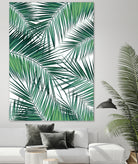 Palm Leaves - Green Cali Vibes #2 #tropical #decor #art by Anita & Bella Jantz on GIANT ART - green photo illustration