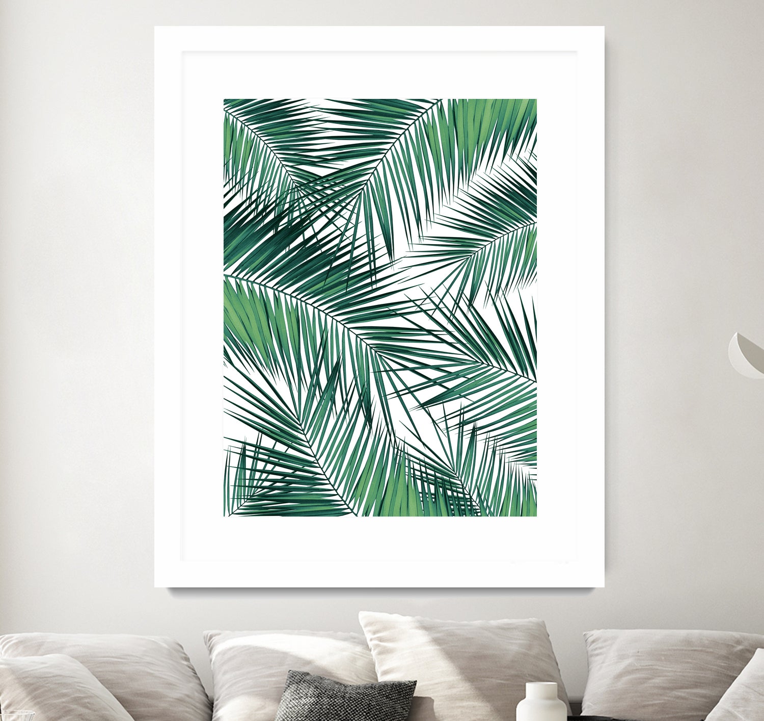 Palm Leaves - Green Cali Vibes #2 #tropical #decor #art by Anita & Bella Jantz on GIANT ART - green photo illustration