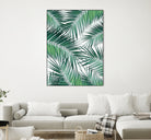 Palm Leaves - Green Cali Vibes #2 #tropical #decor #art by Anita & Bella Jantz on GIANT ART - green photo illustration