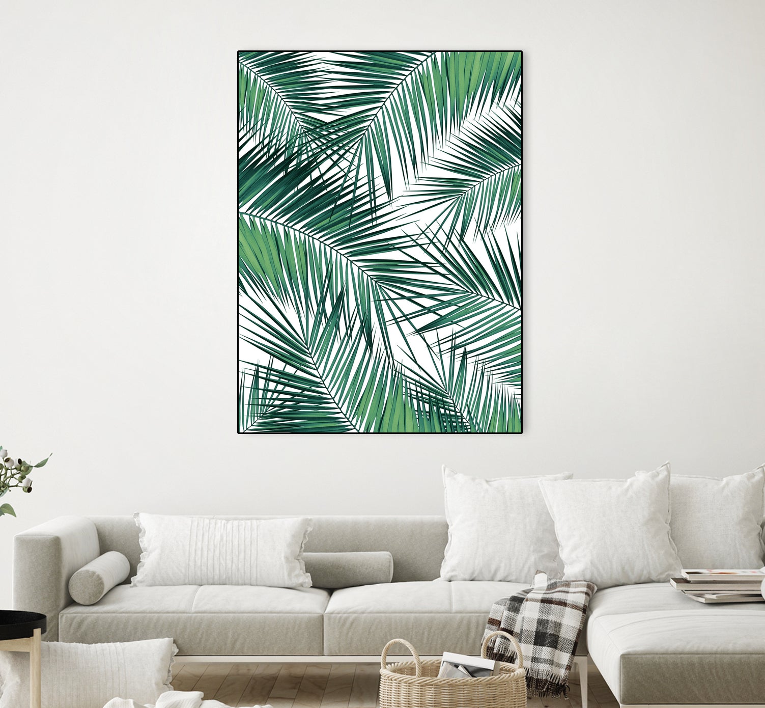 Palm Leaves - Green Cali Vibes #2 #tropical #decor #art by Anita & Bella Jantz on GIANT ART - green photo illustration