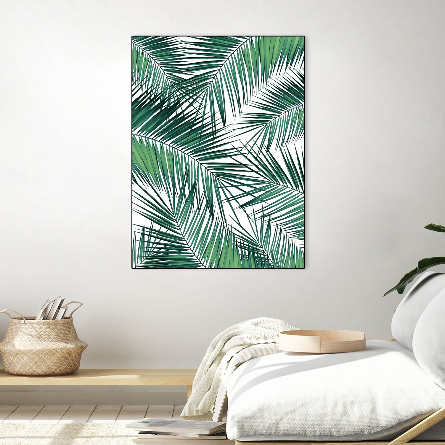 Palm Leaves - Green Cali Vibes #2 #tropical #decor #art by Anita & Bella Jantz on GIANT ART - green photo illustration