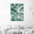 Palm Leaves - Green Cali Vibes #2 #tropical #decor #art by Anita & Bella Jantz on GIANT ART - green photo illustration