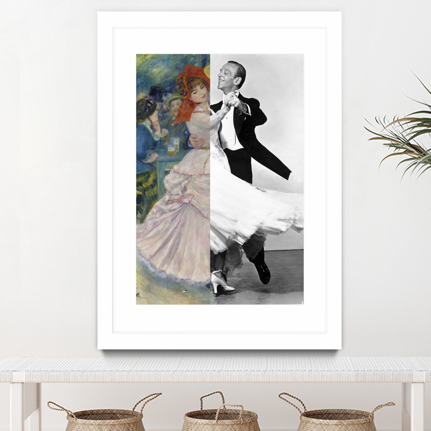 Renoir's Dance at Bougival & Fred Astaire by Luigi Tarini on GIANT ART - gray photo manipulation